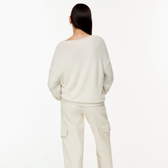 Wilfred Free Hush Knit Silver Birch V-neck Sweater (like new) - Picture 4 of 8